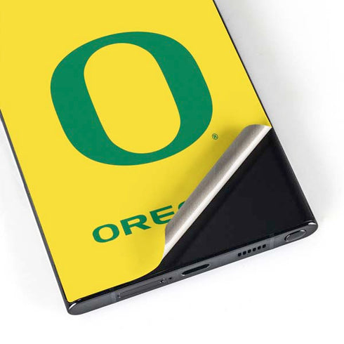 University of Oregon Mesh Yellow Galaxy S25 Ultra Skin